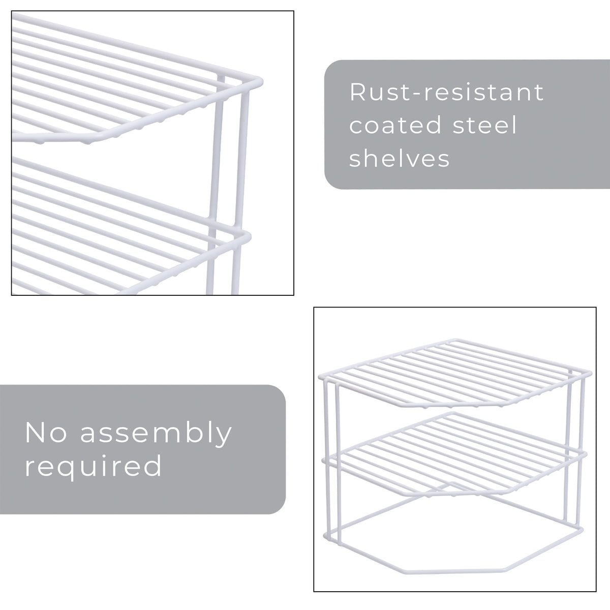 3-Tier Kitchen Corner Shelf Rack